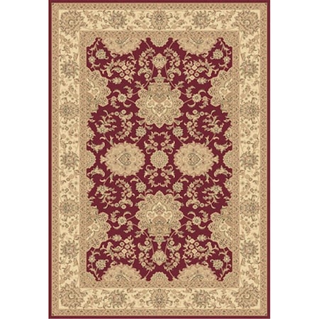 Dynamic Rugs Legacy 2 x 3.6 58019-330 Rug - Red LE2458019330